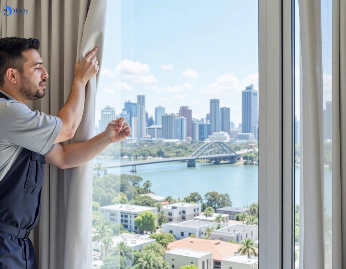 Professional curtain steam cleaning service staughton-vale-vic QLD by Matty Curtain Cleaning